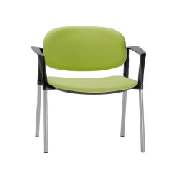 Poltroncina visitatore Step SPBSBR - con braccioli inclusi - verde - Unisit