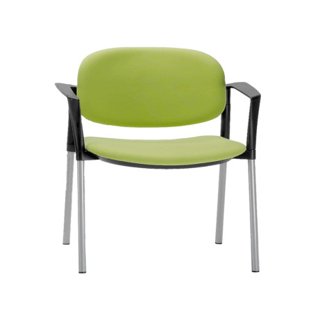 Poltroncina visitatore Step SPBSBR - con braccioli inclusi - verde - Unisit