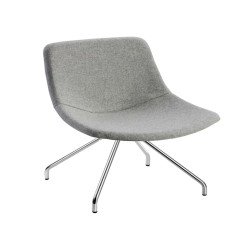 Poltroncina visitatore Tosca TO4CV - senza braccioli - grigio chiaro - Unisit