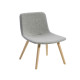 Poltroncina visitatore Tosca TO4L - senza braccioli - grigio chiaro - Unisit
