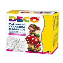 Polvere di ceramica bianca - 1 kg - Deco