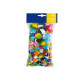 Pompon a strisce - 10-35 mm - colori assortiti - DECO - busta 100 pezzi