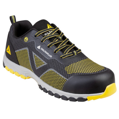 Calzatura di Sicurezza Memphis S1P ESD HRO SRC -  bassa - numero 42 - nero/giallo - Deltaplus