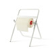 Porta bobina industriale - da terra - 40 x 44 x 80 cm - metallo verniciato - bianco - PerfettoFactory