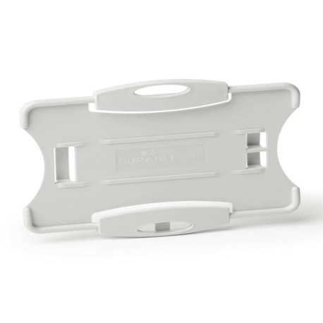 Portabadge Eco - per 1 tessera - 54 x 87 mm - grigio - Durable - conf. 10 pezzi