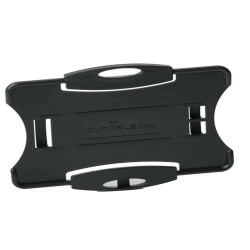 Portabadge Eco - per 1 tessera - 54 x 87 mm - nero - Durable - conf. 10 pezzi