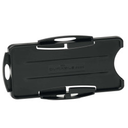 Portabadge Eco - per 2 tessera - 54 x 87 mm - nero - Durable - conf. 10 pezzi