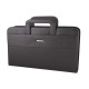 Portablocco - similpelle - c/anelli - nero - 28,5x36 cm - City Time