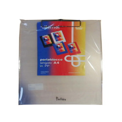 Portablocco con molla in metallo - copertina in PPL - A4 - trasparente opaco - Iternet