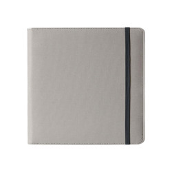 Portablocco Meet - con elastico - 31 x 25 x 1,4 cm - grigio - In Tempo