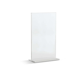 Portadepliant con base a T - 1/3 A4 - 10 x 21 cm - Lebez