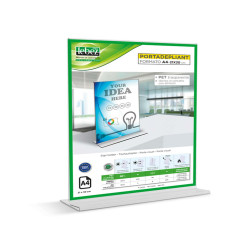 Portadepliant con base a T - A4 - 21 x 30 cm - Lebez