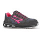 Calzatura di sicurezza Verok S1P SRC - nylon/pelle scamosciata - grigio/rosa - taglia 42 - U-Power
