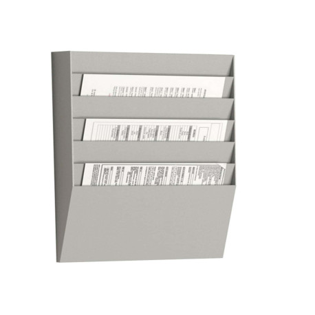 Portadepliant wall organizers - a 6 tasche A4 orizzontali - 31,1 x 7,9 x 50,2 cm - Paperflow