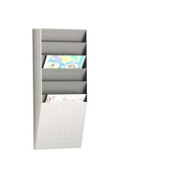 Portadepliant wall organizers - a 6 tasche A4 verticali - 23,6 x 8,3 x 71,2 cm - Paperflow