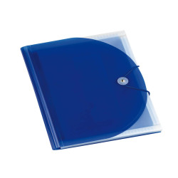 Portadocumenti a soffietto Plastidea -13 tasche - A4 - PP - blu - Iternet