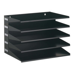 Portadocumenti Sorter Rack - 33 x 36 x 25 cm - 5 scomparti - nero - Durable