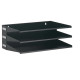 Portadocumenti Sorter Rack - 36 x 20,5 x 25 cm - 3 scomparti - nero - Durable