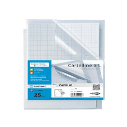 Cartellina a L Capri 61 - A4 - PVC - liscio pesante - Sei Rota - conf. 25 pezzi