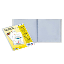 Portalistini personalizzabile Sviluppo - liscio - 15x21 cm - 40 buste - trasparente - Favorit