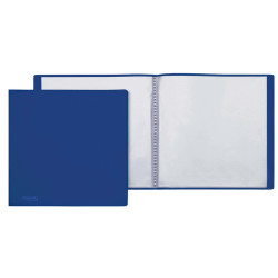 Portalistini Sviluppo - liscio - PP - 22 x 30 cm - 20 buste - blu - Favorit