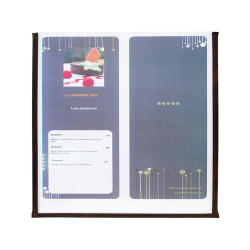 Portamenù Crystal BR1 singolo - per 2 fogli A4 - Securit - set 3 pezzi