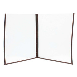 Portamenù Crystal BR2 doppio - per 4 fogli A4 - Securit - set 3 pezzi
