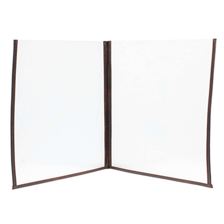 Portamenù Crystal BR2 doppio - per 4 fogli A4 - Securit - set 3 pezzi