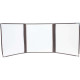 Portamenù Crystal BR3 triplo - per 6 fogli A4 - Securit - set 3 pezzi