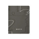Portamenù linea Linee - 18x31,6 cm - grigio - Stilcasa