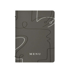 Portamenù linea Linee - 18x31,6 cm - grigio - Stilcasa