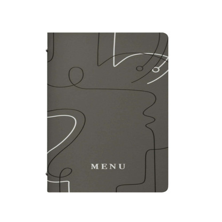Portamenù linea Linee - 18x31,6 cm - grigio - Stilcasa
