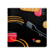 Portamenù linea Spaghetti -  A4 - 24,6x31,6 cm - nero - Stilcasa