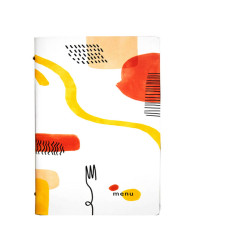 Portamenù linea Spaghetti - 18x31,6 cm - bianco - Stilcasa