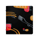 Portamenù linea Spaghetti - A5 - 17x23 cm - nero - Stilcasa