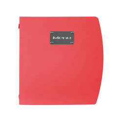 Portamenù Rio - 1 inserto doppio incluso - A4 - 24 x 34 cm - rosso - Securit