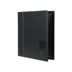 Portamenù Trendy - 1 inserto doppio incluso - A4 - 24 x 34 cm - nero - Securit