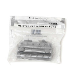 Portamonete - PVC - 1 cent - trasparente - HolenBecky - blister 20 pezzi