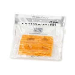 Portamonete - PVC - 20 cent - arancio - HolenBecky - blister 20 pezzi