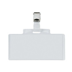 Portanome Pass 3E - clip in metallo - 9,5 x 6 cm - PVC - Sei Rota - conf. 10 pezzi