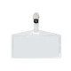 Portanome Pass 3P - clip in metallo - senza cartoncino - 9,5 x 6 cm - PP - buccia - Sei Rota - conf. 10 pezzi