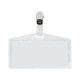 Portanome Pass 3P - clip in metallo - senza cartoncino - 9,5 x 6 cm - PP - buccia - Sei Rota - conf. 100 pezzi
