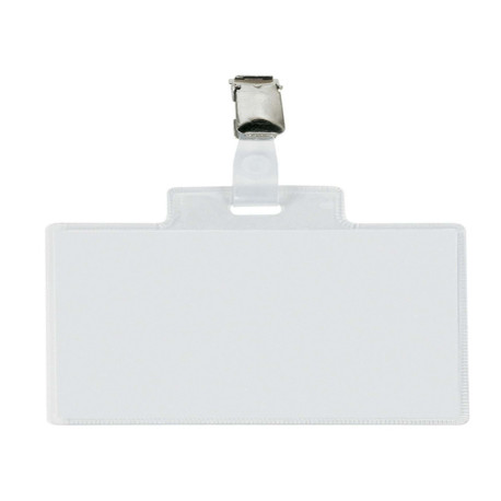 Portanome Pass 4E - 11 x 7 cm - metallo - con clip - Sei Rota - conf. 10 pezzi