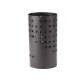 Portaombrelli - diametro 18 cm - H 46 cm - metallo verniciato - fantasia lettere - nero - King collection