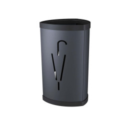 Portaombrelli - diametro 26 cm - H 60 cm - metallo - nero - Alba