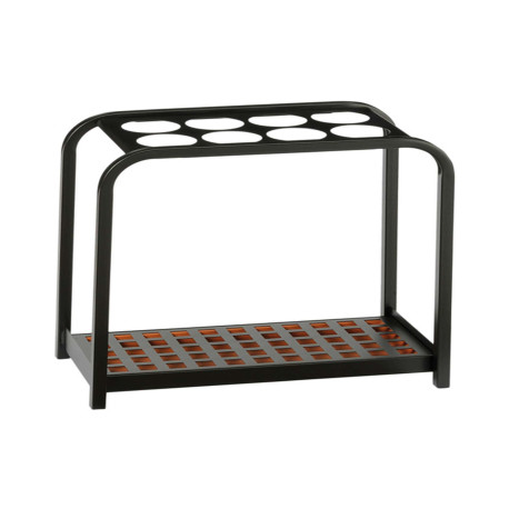 Portaombrelli Multi - 8 posti - 52 x 26 x 54 cm - nero/acciaio - Medial