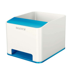Portapenne con amplificatore WOW - 9x10x10 cm - blu - Leitz