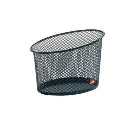 Portapenne Mesh - rete metallica - 10,5 x 7,3 x 10,3 cm - nero - Alba