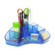 Portapenne Multipot Classic - 14 x 20 x 9 cm - azzurro trasparente - Arda
