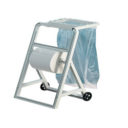 Portasacco per dispenser a cavalletto - ABS - 4,2x35,6x40 cm - bianco - Mar Plast